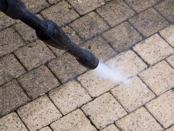 Patio Cleaning Process