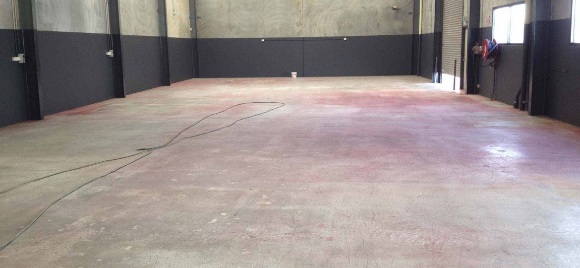 Floor Coatings Warehouse Before