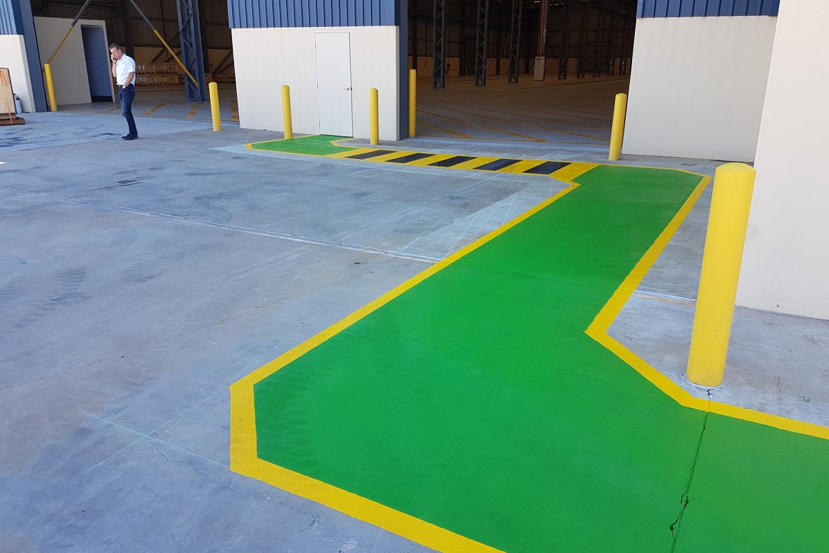 Warehouse line marking