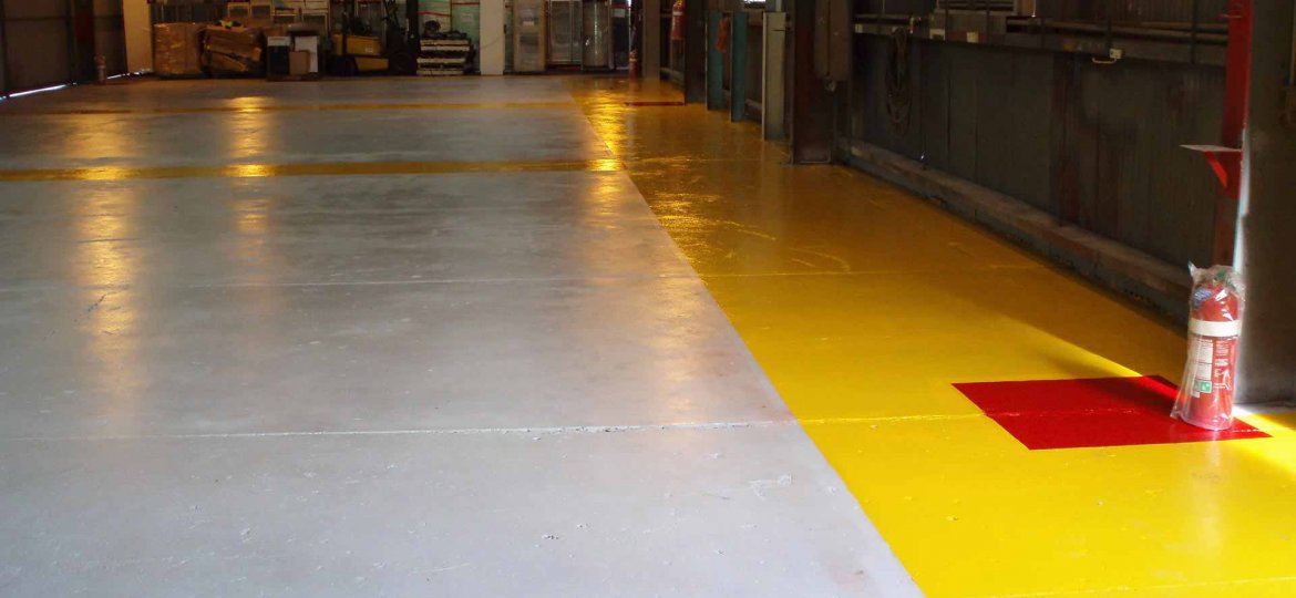 Floors Coatings Factory Yellow