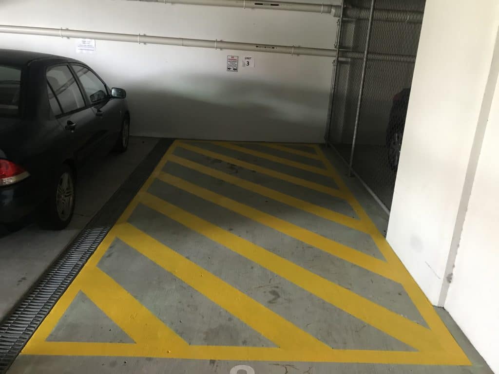 car park line marking - no parking area