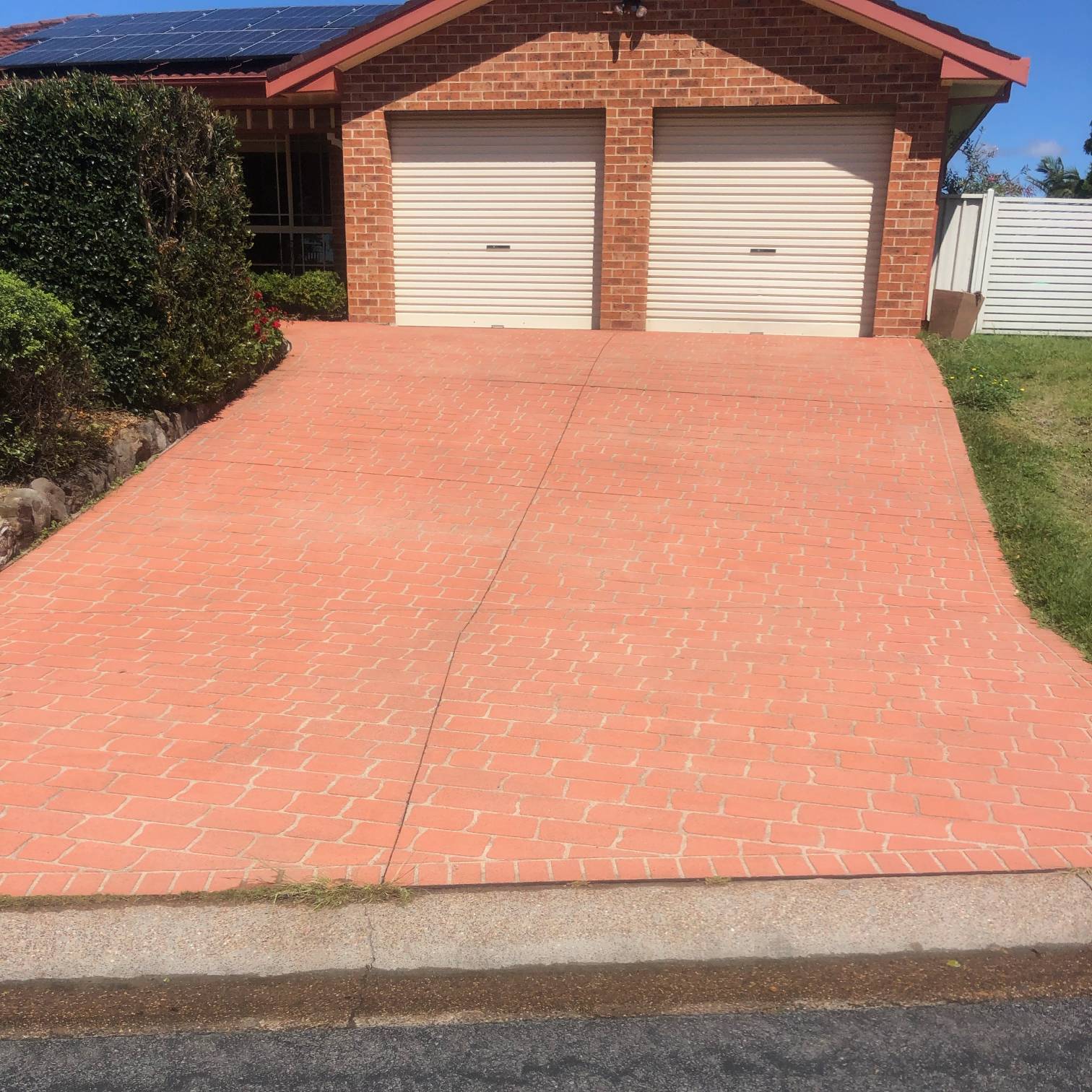 After photo of clean driveway