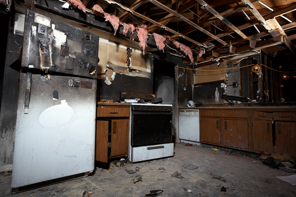 house fire cleanup - before